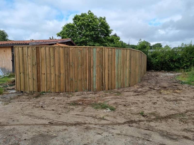 réalisation d'une clôture en bois sur le Bassin d'arcachon